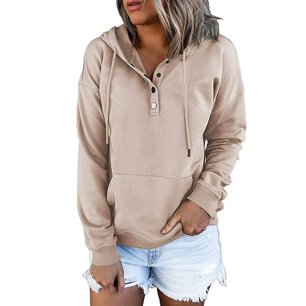 KAITLYN | Women´s relaxed hoodie with buttons