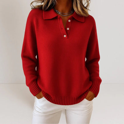 AMELIA | Polo shirt with long sleeves
