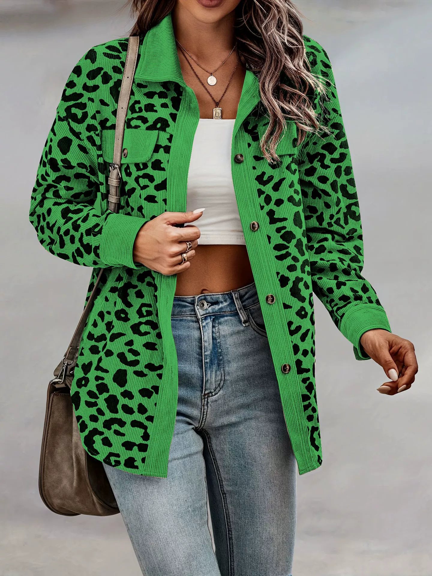 MILLE | Leopard print jacket with buttons