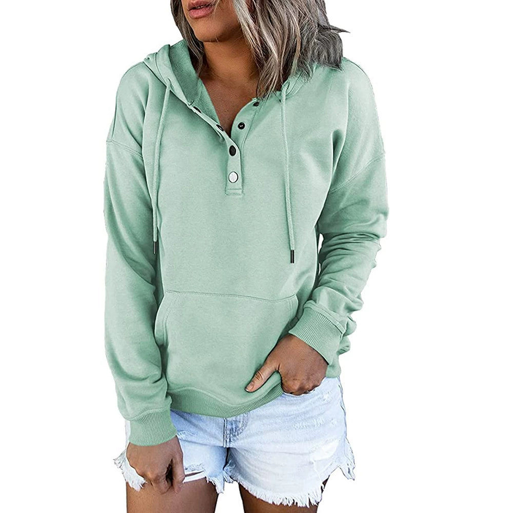 KAITLYN | Women´s relaxed hoodie with buttons