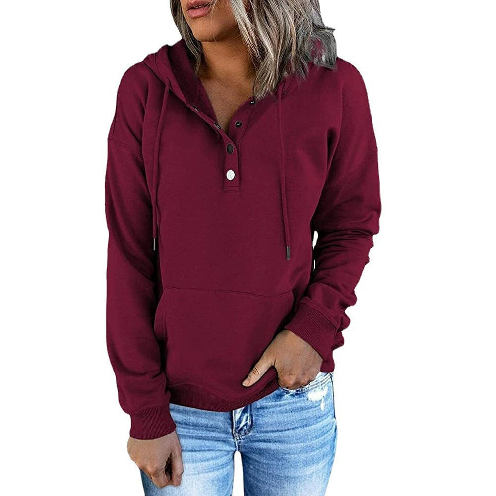 KAITLYN | Women´s relaxed hoodie with buttons