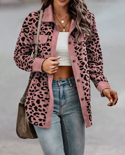 MILLE | Leopard print jacket with buttons