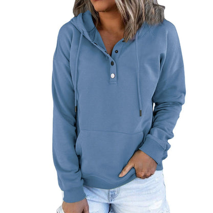 KAITLYN | Women´s relaxed hoodie with buttons