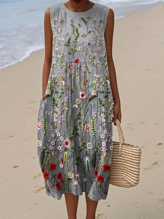 Cara | Wildflower Midi Dress